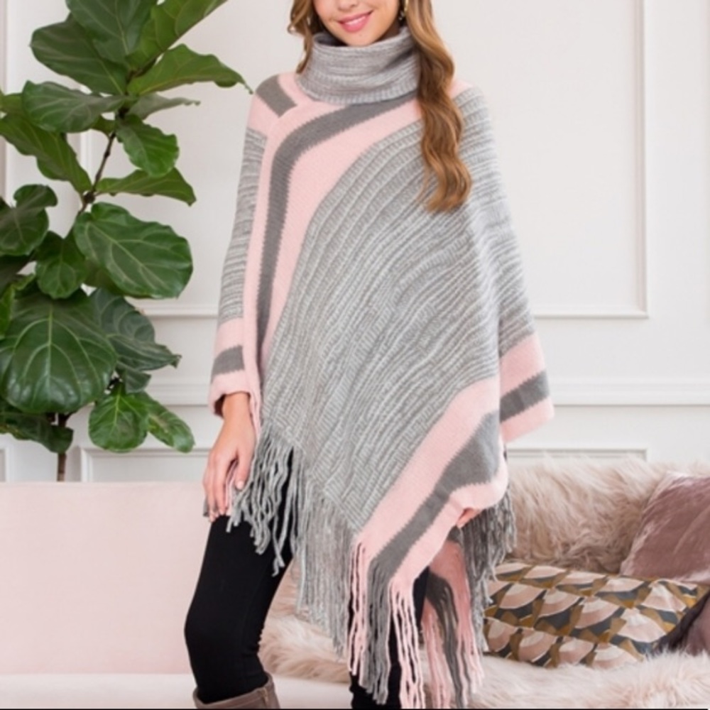 💜✨Soft Turtle Neck Poncho✨💜 - Picture 2 of 5